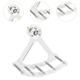 Maxbell Small Animal Quiet Running Wheel Clear Bird Toy for Hamsters Birds Cockatiel S Metal Stick