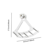 Maxbell Small Animal Quiet Running Wheel Clear Bird Toy for Hamsters Birds Cockatiel S Metal Stick