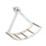 Maxbell Small Animal Quiet Running Wheel Clear Bird Toy for Hamsters Birds Cockatiel L Wood Stick