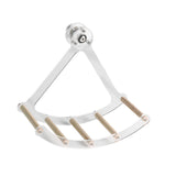 Maxbell Small Animal Quiet Running Wheel Clear Bird Toy for Hamsters Birds Cockatiel L Wood Stick