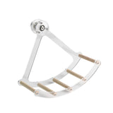 Maxbell Small Animal Quiet Running Wheel Clear Bird Toy for Hamsters Birds Cockatiel L Wood Stick