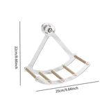 Maxbell Small Animal Quiet Running Wheel Clear Bird Toy for Hamsters Birds Cockatiel L Wood Stick