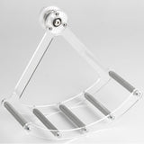 Maxbell Small Animal Quiet Running Wheel Clear Bird Toy for Hamsters Birds Cockatiel L Metal Stick