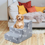Maxbell Dog Stair Lightweight 3 Tier Anti Slip Comfortable Pet Stairs for Small Pets