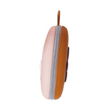 Maxbell Foldable Dog Bowl Portable Travel Water Food Bowl for Camping Outdoor Hiking Brown and Pink