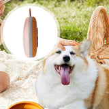 Maxbell Foldable Dog Bowl Portable Travel Water Food Bowl for Camping Outdoor Hiking Brown and Pink