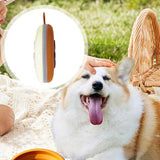 Maxbell Foldable Dog Bowl Portable Travel Water Food Bowl for Camping Outdoor Hiking Brown and Yellow