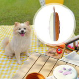 Maxbell Foldable Dog Bowl Portable Travel Water Food Bowl for Camping Outdoor Hiking Brown and Yellow