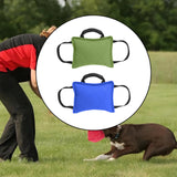 Maxbell Tug Toy for Dogs Portable Interactive Toy with 3 Handle Tug of War Chew Toys green