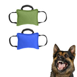 Maxbell Tug Toy for Dogs Portable Interactive Toy with 3 Handle Tug of War Chew Toys green
