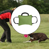 Maxbell Tug Toy for Dogs Portable Interactive Toy with 3 Handle Tug of War Chew Toys green