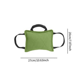 Maxbell Tug Toy for Dogs Portable Interactive Toy with 3 Handle Tug of War Chew Toys green