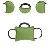 Maxbell Tug Toy for Dogs Portable Interactive Toy with 3 Handle Tug of War Chew Toys green