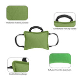 Maxbell Tug Toy for Dogs Portable Interactive Toy with 3 Handle Tug of War Chew Toys green