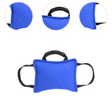 Maxbell Tug Toy for Dogs Portable Interactive Toy with 3 Handle Tug of War Chew Toys blue