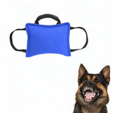 Maxbell Tug Toy for Dogs Portable Interactive Toy with 3 Handle Tug of War Chew Toys blue