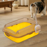 Maxbell Large Cat Litter Box High Sided Large Space Bedpan Splashproof Kitten Toilet