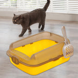 Maxbell Large Cat Litter Box High Sided Large Space Bedpan Splashproof Kitten Toilet