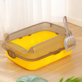 Maxbell Large Cat Litter Box High Sided Large Space Bedpan Splashproof Kitten Toilet
