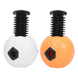 Maxbell Dog Treat Dispensing Soccer Chew Throw Ball for Teeth Cleaning Chewing White