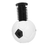 Maxbell Dog Treat Dispensing Soccer Chew Throw Ball for Teeth Cleaning Chewing White