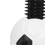 Maxbell Dog Treat Dispensing Soccer Chew Throw Ball for Teeth Cleaning Chewing White