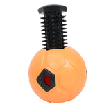 Maxbell Dog Treat Dispensing Soccer Chew Throw Ball for Teeth Cleaning Chewing Orange