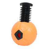 Maxbell Dog Treat Dispensing Soccer Chew Throw Ball for Teeth Cleaning Chewing Orange
