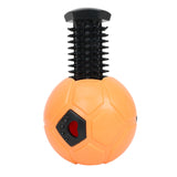 Maxbell Dog Treat Dispensing Soccer Chew Throw Ball for Teeth Cleaning Chewing Orange