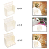 Maxbell Rabbit Hay Feeder Premium Rabbit Food Bowl for Guinea Pig Chinchillas Ferret Style A
