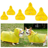 Maxbell Dog Raincoat Waterproof Pet Clothes Lightweight Poncho for Small Average Sized Dogs S