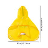 Maxbell Dog Raincoat Waterproof Pet Clothes Lightweight Poncho for Small Average Sized Dogs M