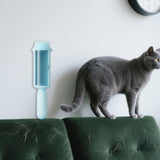 Maxbell Handheld Lint Remover Brush Fabric Cleaning Brush for Fabric Couch Furniture Blue