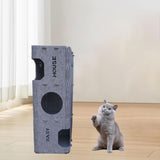 Maxbell Felt Cat House Toy Pet Supplies Scratcher for Indoor Cats Bunny Large Kitten Dark Gray