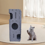 Maxbell Felt Cat House Toy Pet Supplies Scratcher for Indoor Cats Bunny Large Kitten Dark Gray