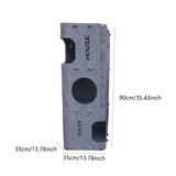 Maxbell Felt Cat House Toy Pet Supplies Scratcher for Indoor Cats Bunny Large Kitten Dark Gray