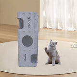 Maxbell Felt Cat House Toy Pet Supplies Scratcher for Indoor Cats Bunny Large Kitten Light Gray