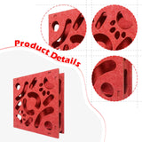 Maxbell Cat Puzzle Toy Maze Game Mental Stimulation Play Box for Kittens Indoor Cats Red 40cm