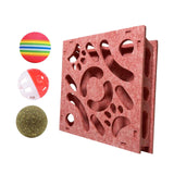 Maxbell Cat Puzzle Toy Maze Game Mental Stimulation Play Box for Kittens Indoor Cats Pink 30cm