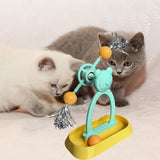 Maxbell Interactive Windmill Cat Toy Gift Kitten Enrichment Portable for Indoor Cats