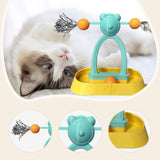 Maxbell Interactive Windmill Cat Toy Gift Kitten Enrichment Portable for Indoor Cats