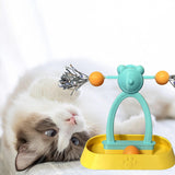 Maxbell Interactive Windmill Cat Toy Gift Kitten Enrichment Portable for Indoor Cats
