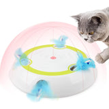 Maxbell Automatic Teaser with Ribbon Move Indoor Cats Electronic Interactive Cat Toy