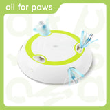 Maxbell Automatic Teaser with Ribbon Move Indoor Cats Electronic Interactive Cat Toy
