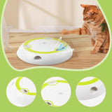Maxbell Automatic Teaser with Ribbon Move Indoor Cats Electronic Interactive Cat Toy