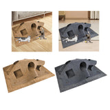 Maxbell Interactive Cat Tunnel Toy Felt Rug Exercise Mattress Cat Play Mat with Hole Camel