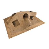 Maxbell Interactive Cat Tunnel Toy Felt Rug Exercise Mattress Cat Play Mat with Hole Camel