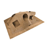 Maxbell Interactive Cat Tunnel Toy Felt Rug Exercise Mattress Cat Play Mat with Hole Camel