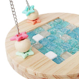 Maxbell Bird Hammock Hideout Exercise Parrot Perch Stand for Budgie Canary Cockatiel