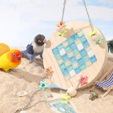 Maxbell Bird Hammock Hideout Exercise Parrot Perch Stand for Budgie Canary Cockatiel